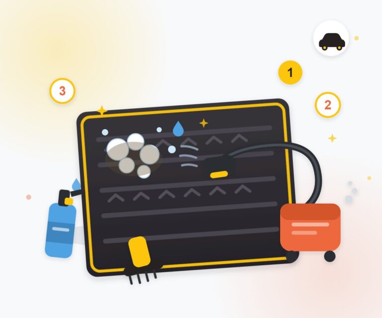Step by step guide to clean car carpets and floor mats